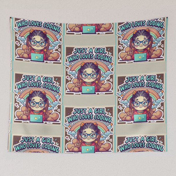Item preview, Just A Girl Who Loves Coding Geek Coding Women designed and sold by ArtFromBeyond.