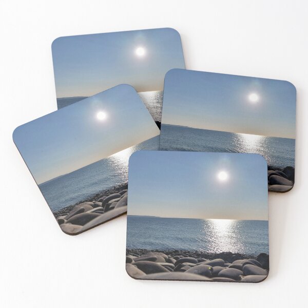 Item preview, Sunset at Westward Ho! Beach designed and sold by Zoe Sian Photography.