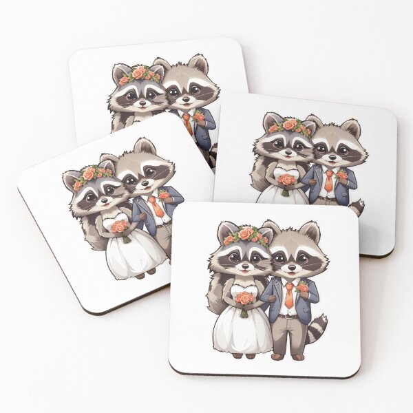 Item preview, Loving Racoon Couple  designed and sold by LabZoidd.