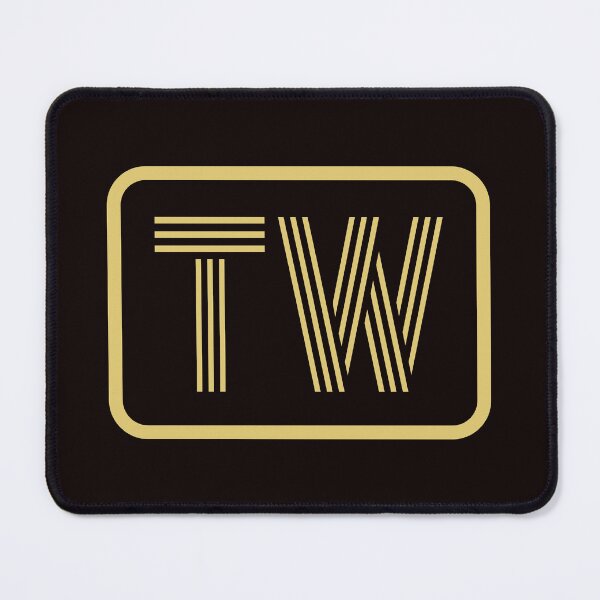 Item preview, TW Initials Gold Geometric Letters designed and sold by Jeallan Designs.
