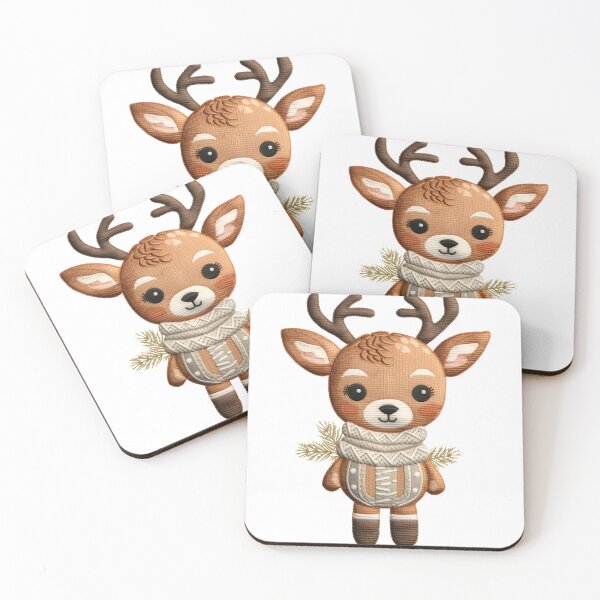 Item preview, Cute Reindeer - Embroidery Cute Christmas Reindeer - faux embroidery designed and sold by DINOMONS.