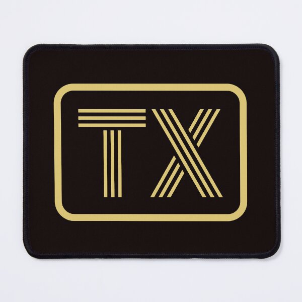 Item preview, TX Iniciales Letras Geométricas Doradas designed and sold by Jeallan Designs.