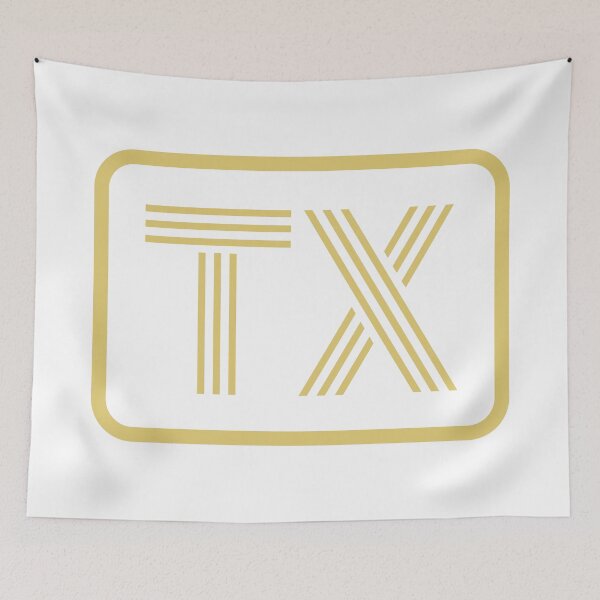 Item preview, TX Iniciales Letras Geométricas Doradas designed and sold by Jeallan Designs.