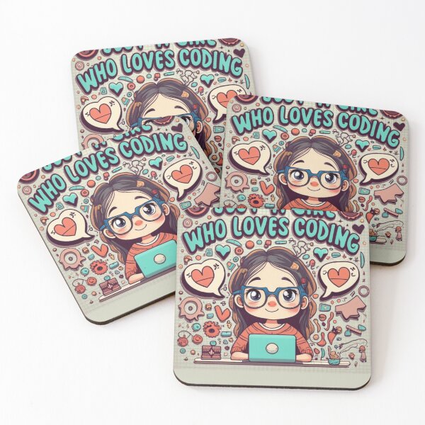 Item preview, Just A Girl Who Loves Coding Geek Coding Women designed and sold by ArtFromBeyond.