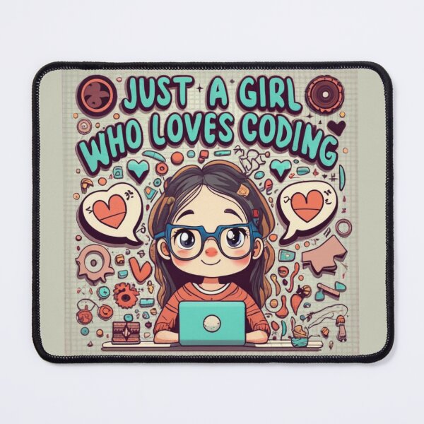Item preview, Just A Girl Who Loves Coding Geek Coding Women designed and sold by ArtFromBeyond.