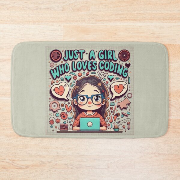 Item preview, Just A Girl Who Loves Coding Geek Coding Women designed and sold by ArtFromBeyond.