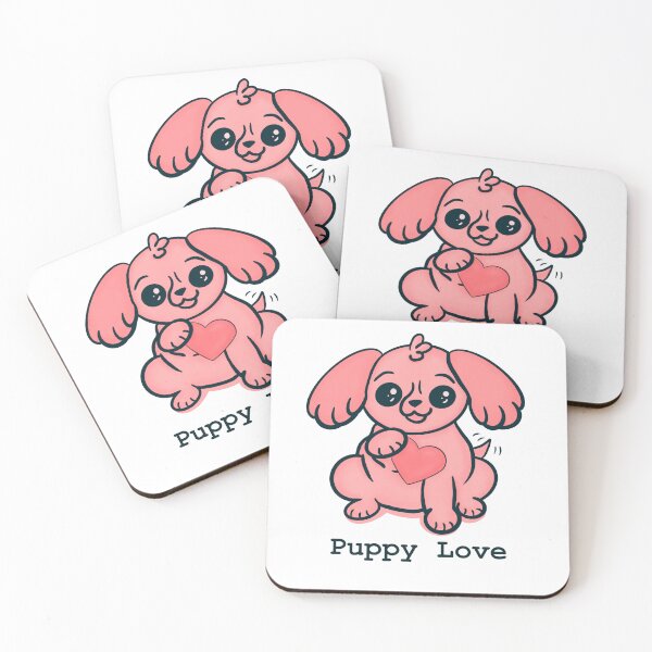 Item preview, Puppy Love (Pink) designed and sold by makell-creates.