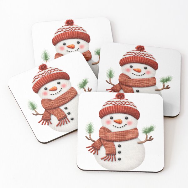 Item preview, Cute Snowman - Embroidery Cute Christmas Snowman- faux embroidery designed and sold by DINOMONS.
