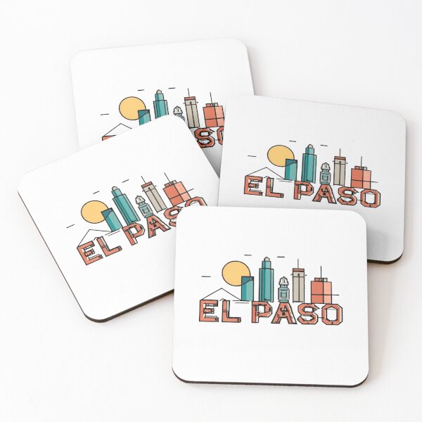 Item preview, El Paso, Texas | City Drawing Pixel Style 2 designed and sold by CircinusStore.