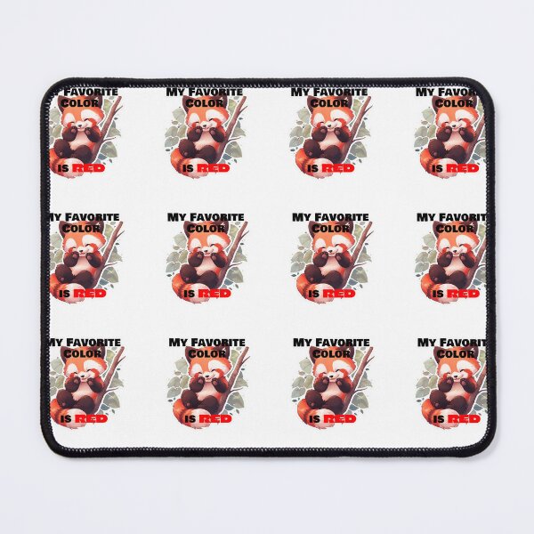 Item preview, My Favorite Color Is Red Red Panda Design by Zeesdesign on Redbubble designed and sold by ZEESDESIGN.