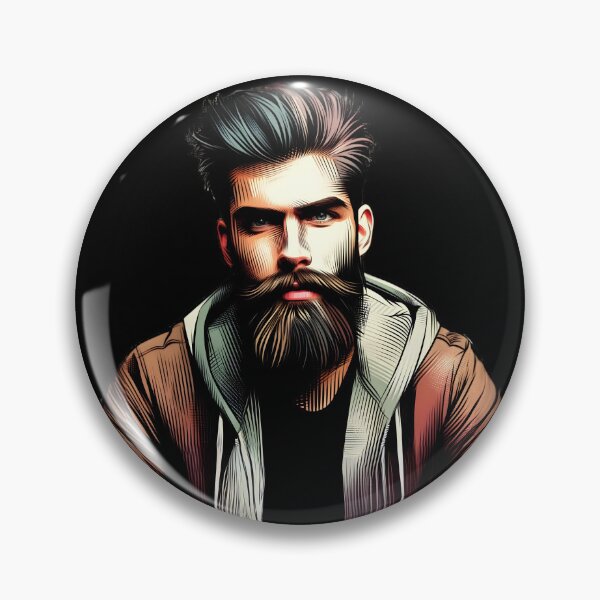 Item preview, "Hey Big Boy" Bearded Guy (Teal Font, Black Background) designed and sold by LthrDaddyBear.