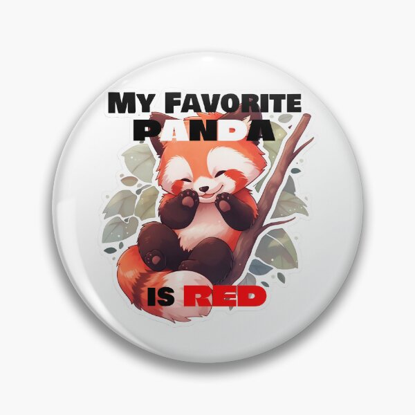 Item preview, My Favorite Panda Is Red Gleeful Design by Zeesdesign on Redbubble designed and sold by ZEESDESIGN.