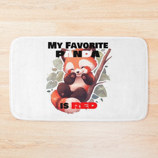 Item preview, My Favorite Panda Is Red Gleeful Design by Zeesdesign on Redbubble designed and sold by ZEESDESIGN.