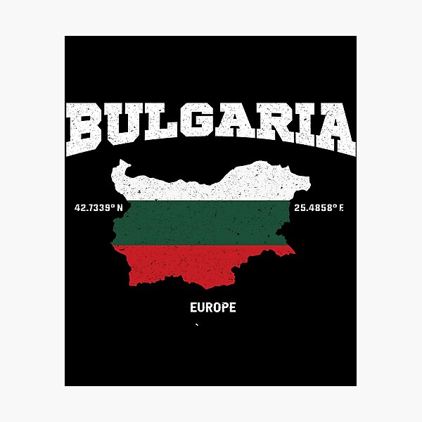 Item preview, Bulgaria flag map, Bulgaria coordinates, Bulgaria location designed and sold by Flags &  Maps.