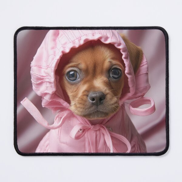 Item preview, Dachshund Puppy in Pink Suit designed and sold by Elisabeth Lucas.