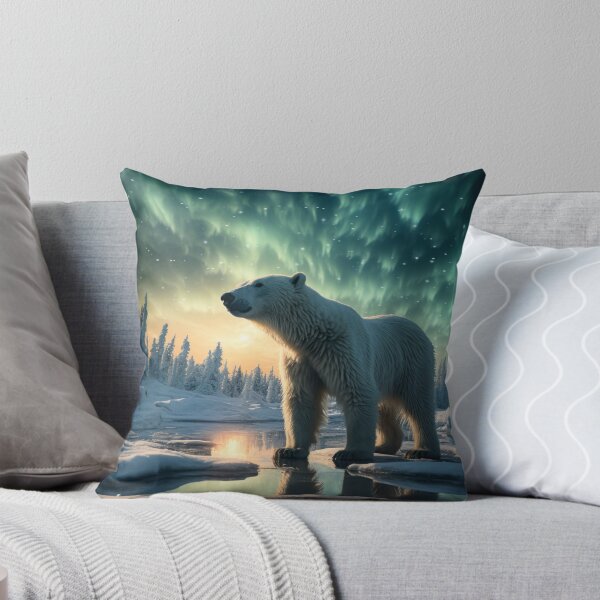 Item preview, Cute Endangered Arctic Bear in Frozen Winter Habitat designed and sold by Domitian Tincaba.
