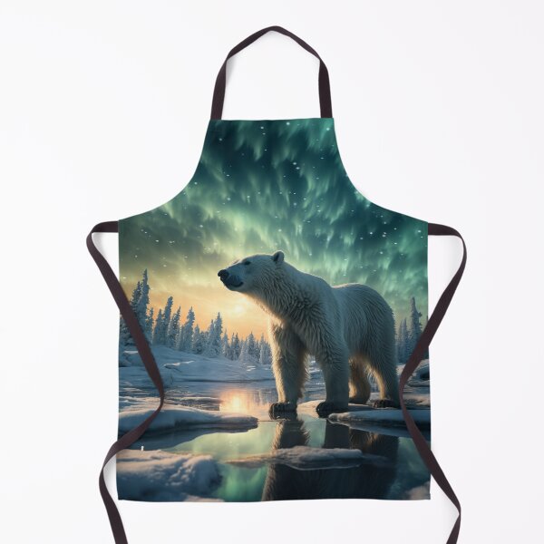 Item preview, Cute Endangered Arctic Bear in Frozen Winter Habitat designed and sold by Domitian Tincaba.