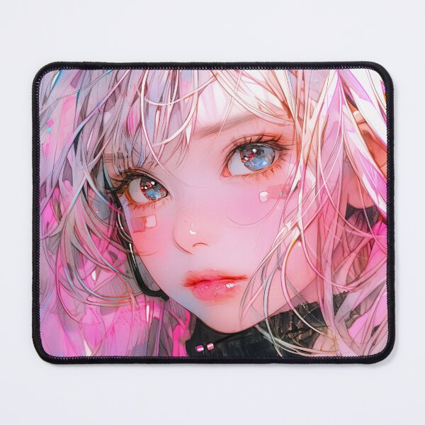 Item preview, Beautiful Glossy Pastel Pink Anime Girl designed and sold by bubblegoth.