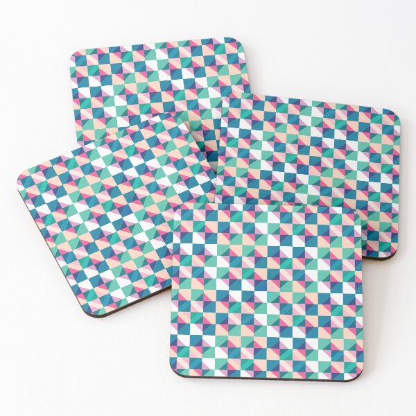 Item preview, Mid Mod Checkerboard Green Pink designed and sold by Stephanie McRae.