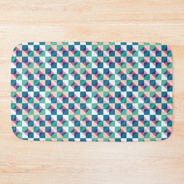 Item preview, Mid Mod Checkerboard Green Pink designed and sold by Stephanie McRae.