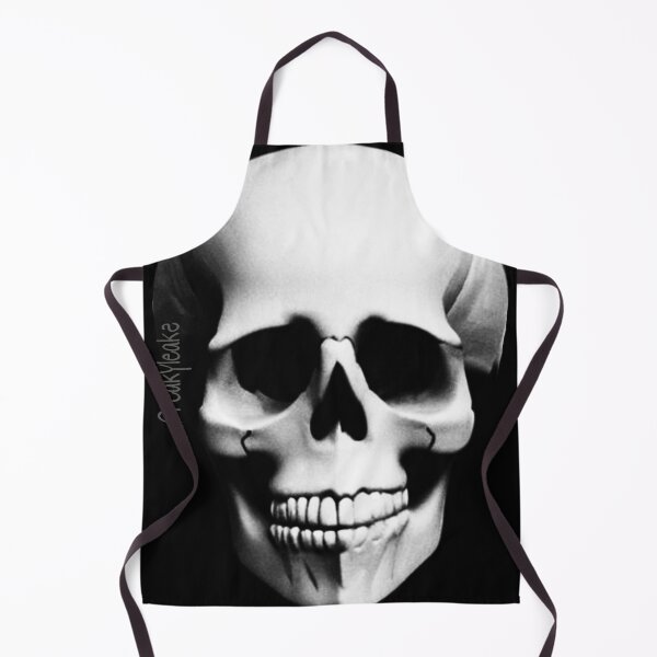 Item preview, WHITE SKULL ON A BLACK BACKGROUND designed and sold by inarausch2023.