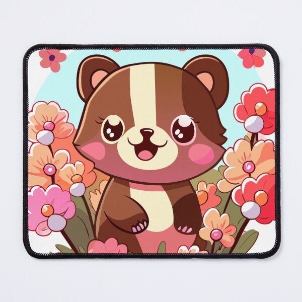 Artikelvorschau, Fröhlicher Kawaii-Bär im japanischen Stil in einem Blumenwunderland entworfen und verkauft von CutesyKoala.