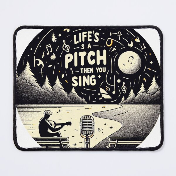 Item preview, Life's a Pitch, Then You Sing designed and sold by Gulyabani.