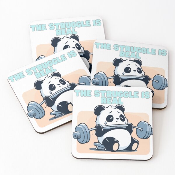 Item preview, Panda - the struggle is real designed and sold by GalaxyExplorers.