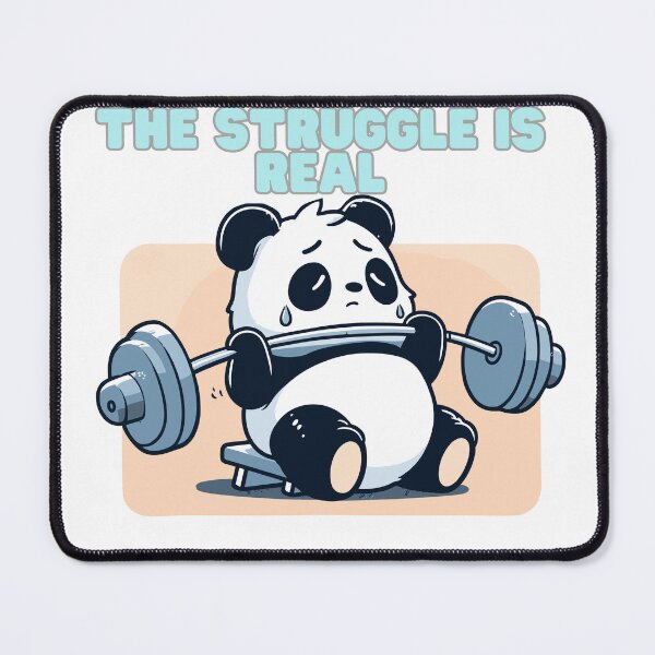 Item preview, Panda - the struggle is real designed and sold by GalaxyExplorers.