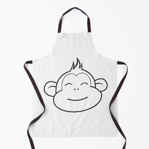 Item preview, Black and White Funny Monkey Face designed and sold by 2MArtPro.