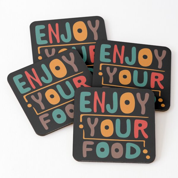 Item preview, Enjoy Your Food Funny Gifts for Food Lovers  designed and sold by EmiAndMike.