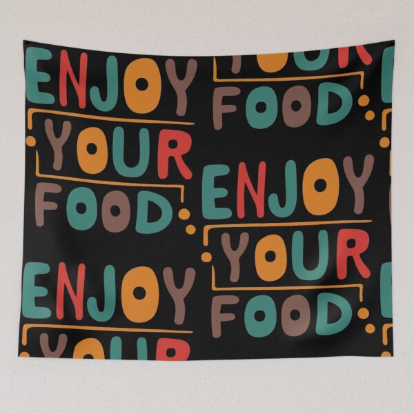 Item preview, Enjoy Your Food Funny Gifts for Food Lovers  designed and sold by EmiAndMike.