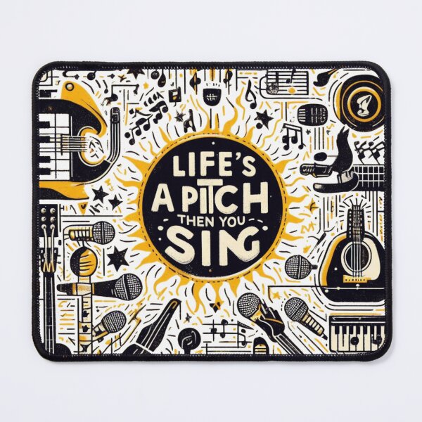 Item preview, Life's a Pitch, Then You Sing designed and sold by Gulyabani.