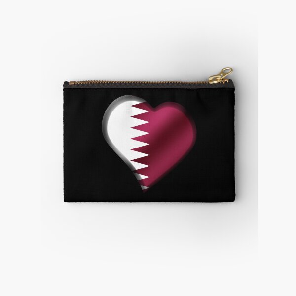 Item preview, Bandera de Qatari - Qatar - Corazón designed and sold by Graphix.