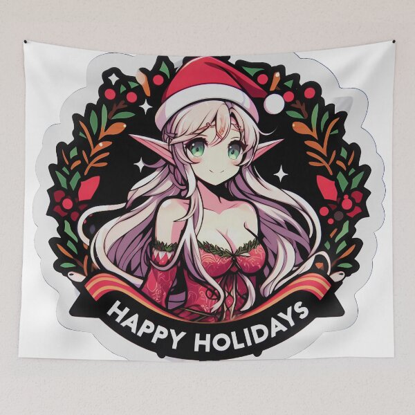 Item preview, Joyful Elf with Holiday Cheer: A Merry Fantasy Picture designed and sold by mmllcadmin.