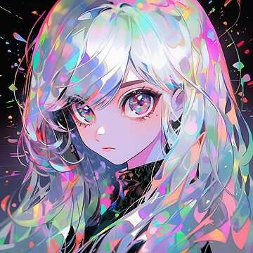 Cute Purple Pastel Long Braided Hair Anime Girl Art Print for Sale by  bubblegoth