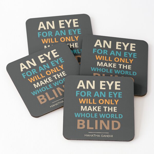 Item preview, “An eye for an eye will only make the whole world blind.”  Mahatma Gandhi designed and sold by Sketch-Shack.