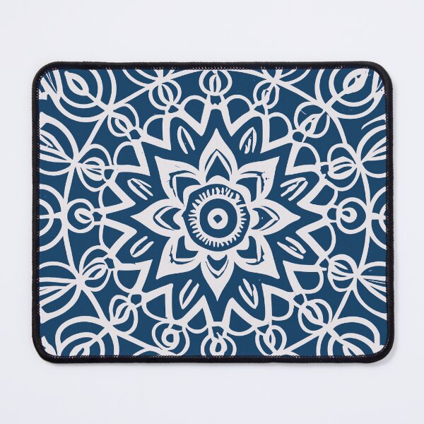 Item preview, Blue Slowflake Quilt Inspired Square Pattern - Winter Themed Patterns and Designs designed and sold by CoffeeJoeMugs.