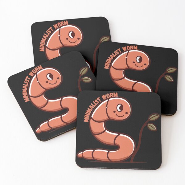 Item preview, Minimalist Worm Funny Gifts for Entomologist or Zoologist designed and sold by EmiAndMike.