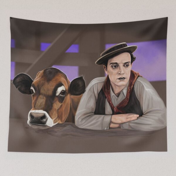 Item preview, Ed 2 of 2 Buster Keaton Painting designed and sold by AK-Hevonen.