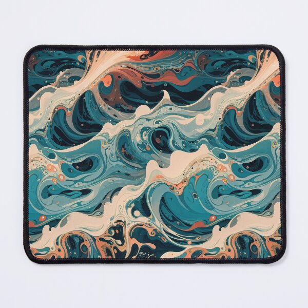 Item preview, Warm ocean abstract  designed and sold by Lexirunnion.