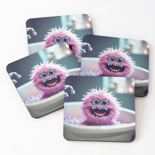 Item preview, Monsterville Monsters: Bathtime designed and sold by MonstersByBecky.