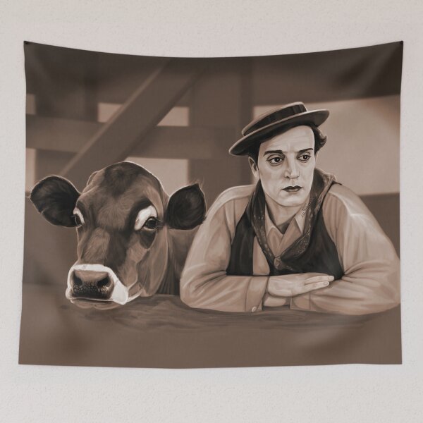 Item preview, Ed 1 of 2 Buster Keaton Painting designed and sold by AK-Hevonen.