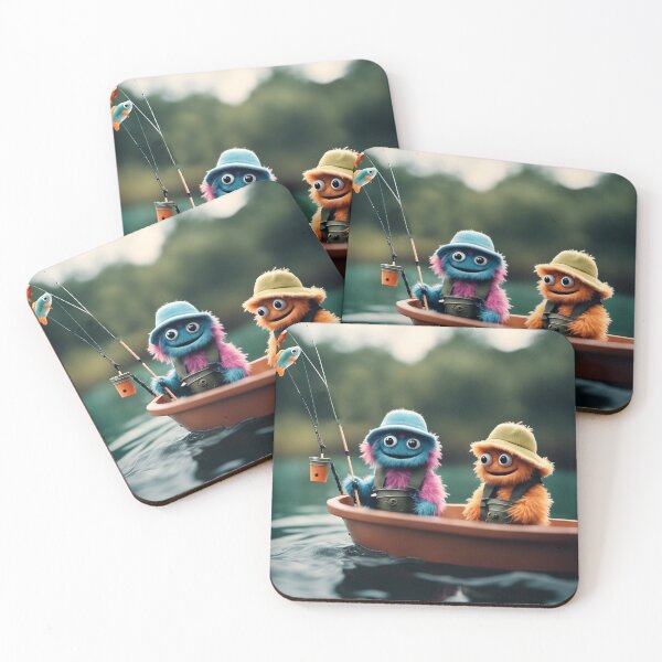 Item preview, Monsterville Monsters: Fishing Buddies designed and sold by MonstersByBecky.
