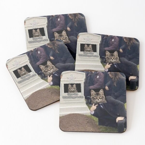 Item preview, Schrodinger's Remembrance: Meme with Feline Tribute designed and sold by BeniSof.