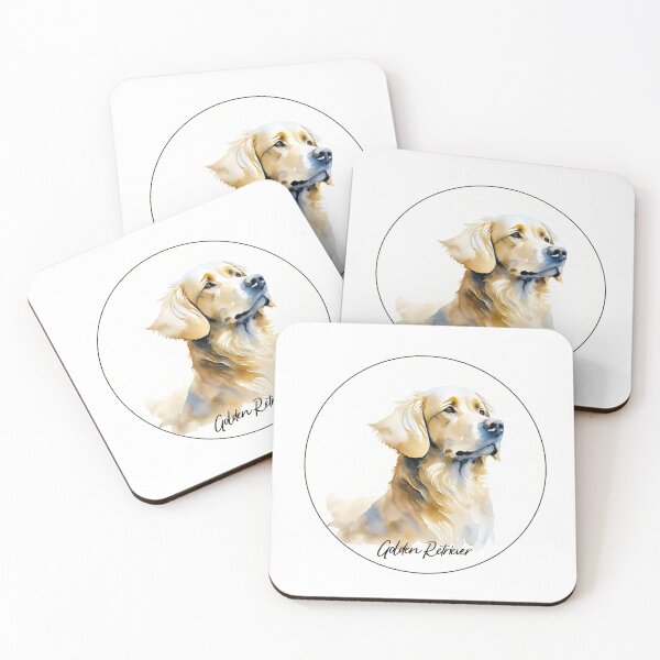 Item preview, Golden Retriever Colorwater Drawing designed and sold by STEEZII.