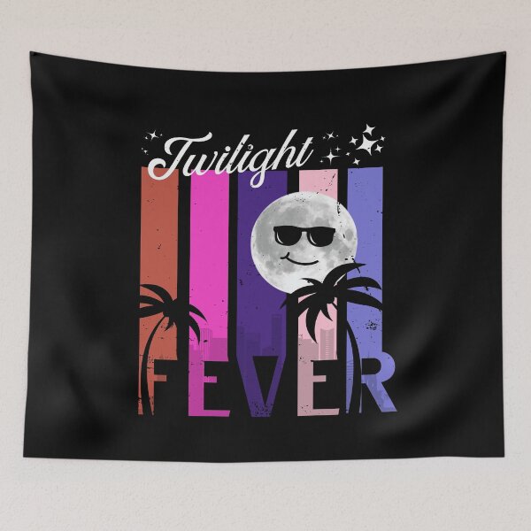 Item preview, Twilight Fever - Tropical Night Scene designed and sold by FlamingoVibes.