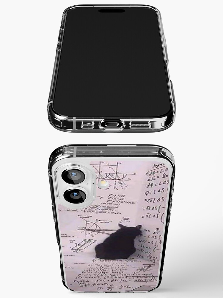 Feline Equation: Black Cat Delving into Math