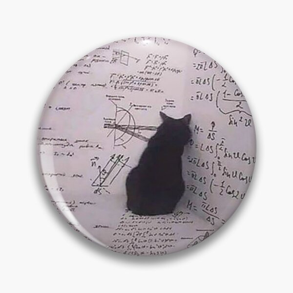 Item preview, Ecuación felina: gato negro adentrándose en las matemáticas designed and sold by BeniSof.
