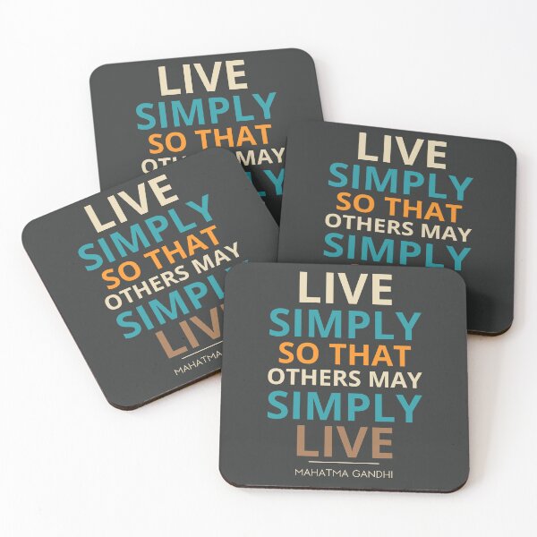 Item preview, “Live simply so that others may simply live.”  Mahatma Gandhi designed and sold by Sketch-Shack.